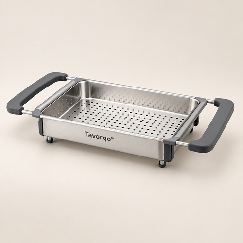 Taverqo™ Adjustable Kitchen Food Draining Tray image 01