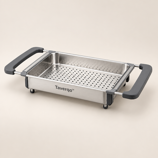 Taverqo™ Adjustable Kitchen Food Draining Tray image 01